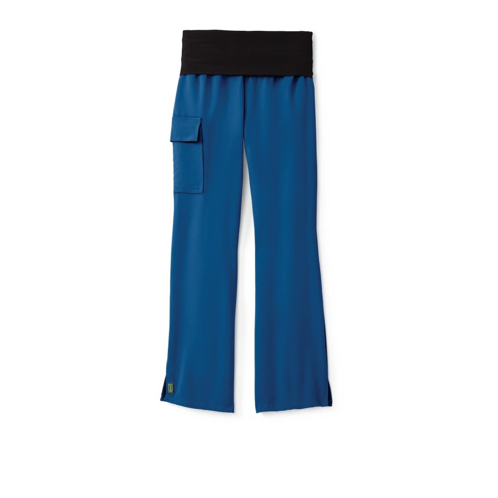 MEDLINE INDUSTRIES, INC. 5560RYLXXL Medline Ocean Ave Spandex Womens Scrub Pants, 2X, Royal Blue