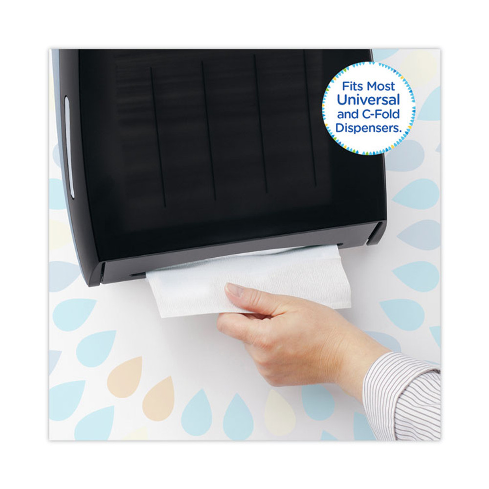 KIMBERLY-CLARK PROFESSIONAL Kleenex® 01500 C-Fold Paper Towels, 1-Ply, 10.13 x 13.15, White, 150/Pack, 16 Packs/Carton