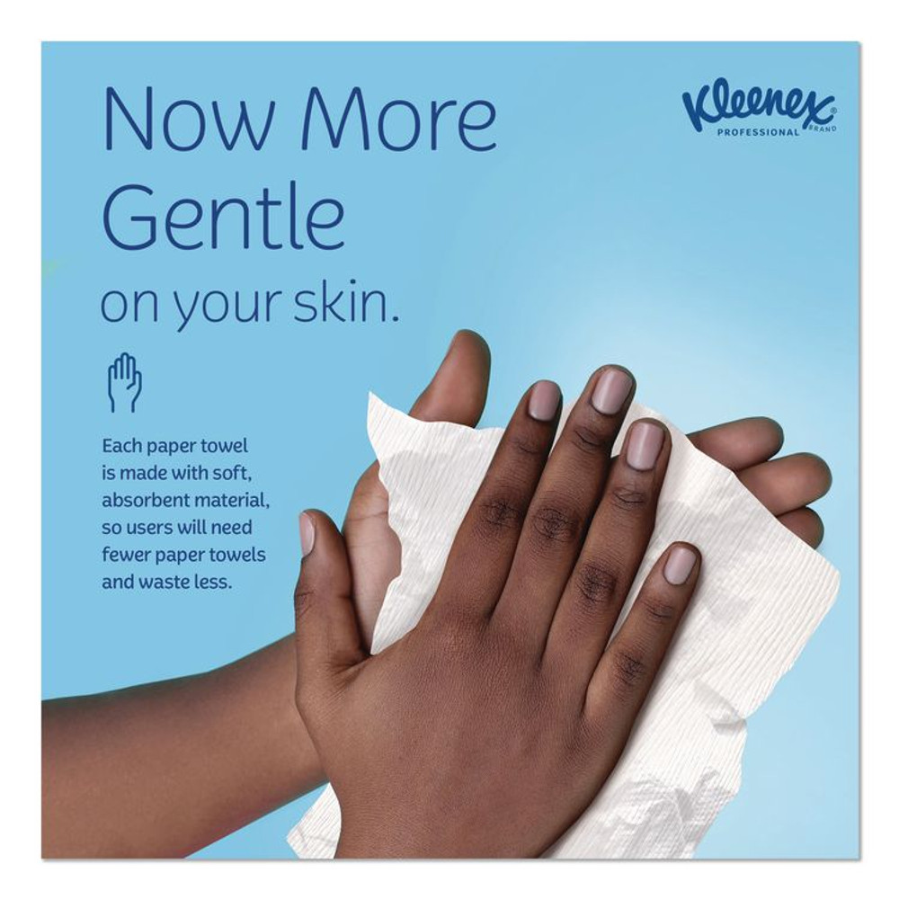 KIMBERLY-CLARK PROFESSIONAL Kleenex® 01500 C-Fold Paper Towels, 1 Ply, 10.13 x 13.15, White, 150/Pack, 16 Packs/Carton
