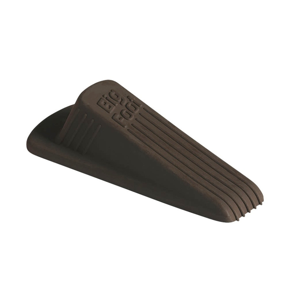 MASTER MANUFACTURING COMPANY 00920 Master Caster Big Foot Doorstop, 1 1/4inH x 2inW x 4 3/4inD, Brown