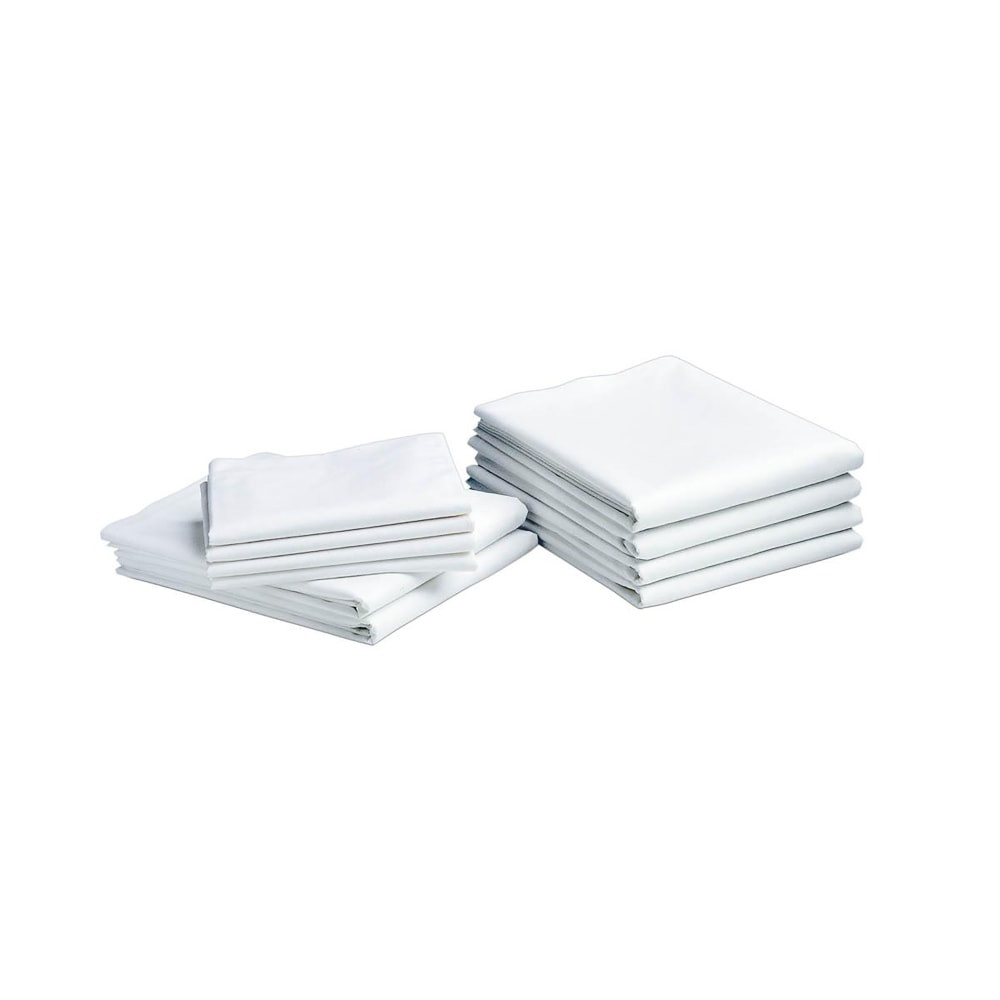 MEDLINE INDUSTRIES, INC. MDTCS4P84 Medline Interblend Percale Contour Sheets, 9inH x 36inW x 84inD, White, Pack Of 12