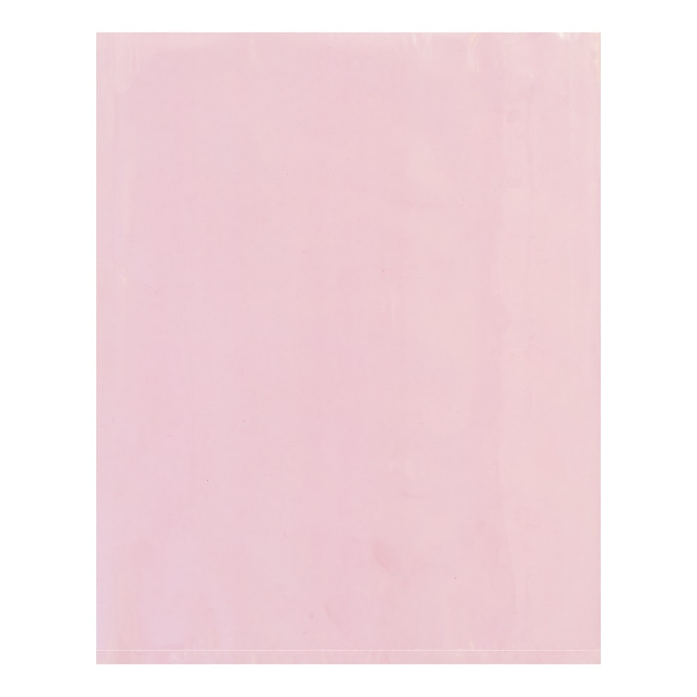 B O X MANAGEMENT, INC. PBAS505 Partners Brand 2 Mil Anti-Static Flat Poly Bags, 10in x 12in, Pink, Case Of 1000