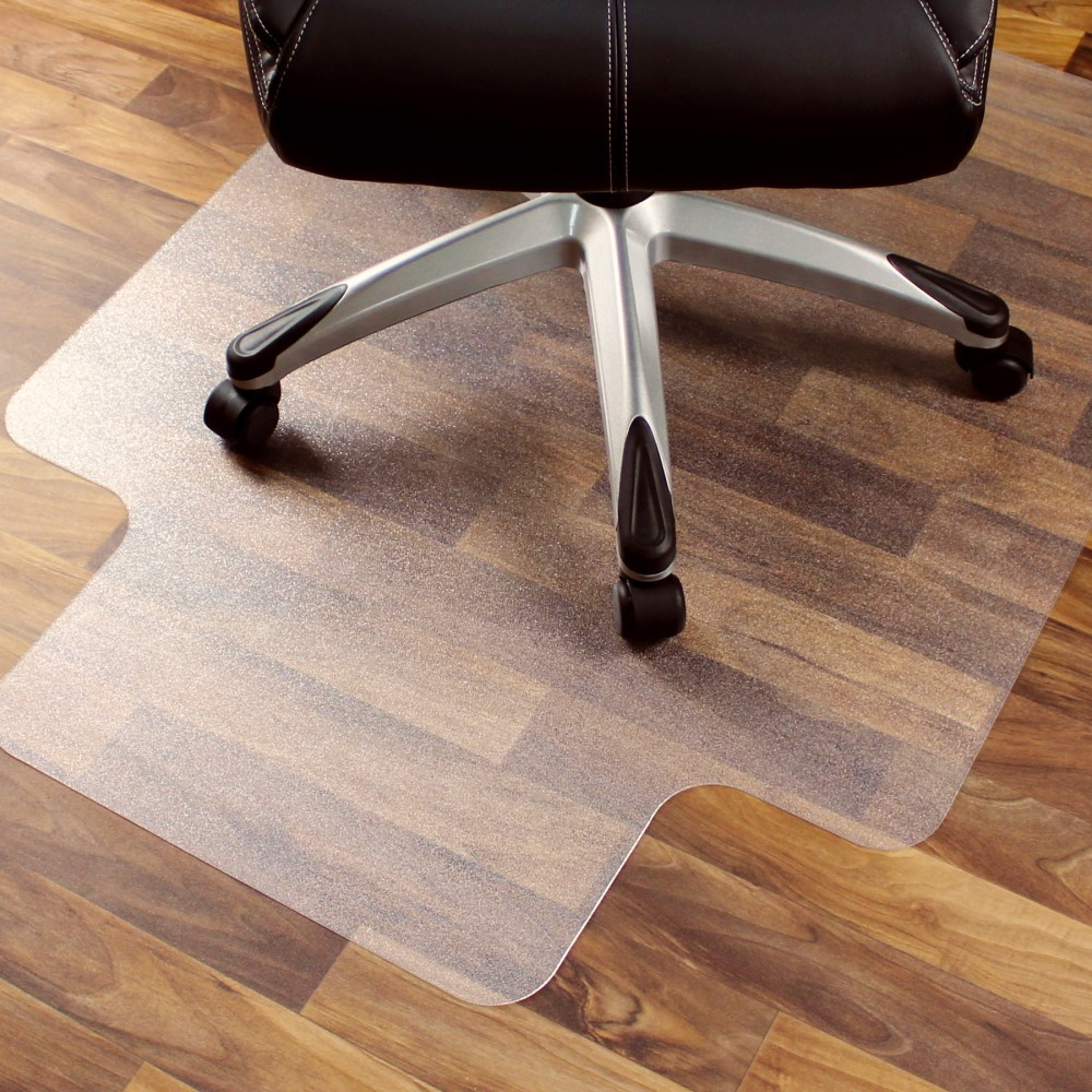 FLOORTEX 1213419LR  Ultimat Polycarbonate Lipped Chair Mat For Hard Floors, 35in x 47in, Clear