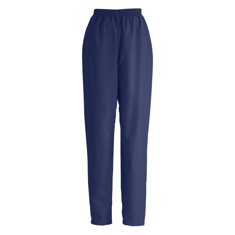 MEDLINE INDUSTRIES, INC. 8850JNTXXXL Medline ComfortEase Ladies Elastic-Waist Polyester Scrub Pants, 3X, Midnight Blue