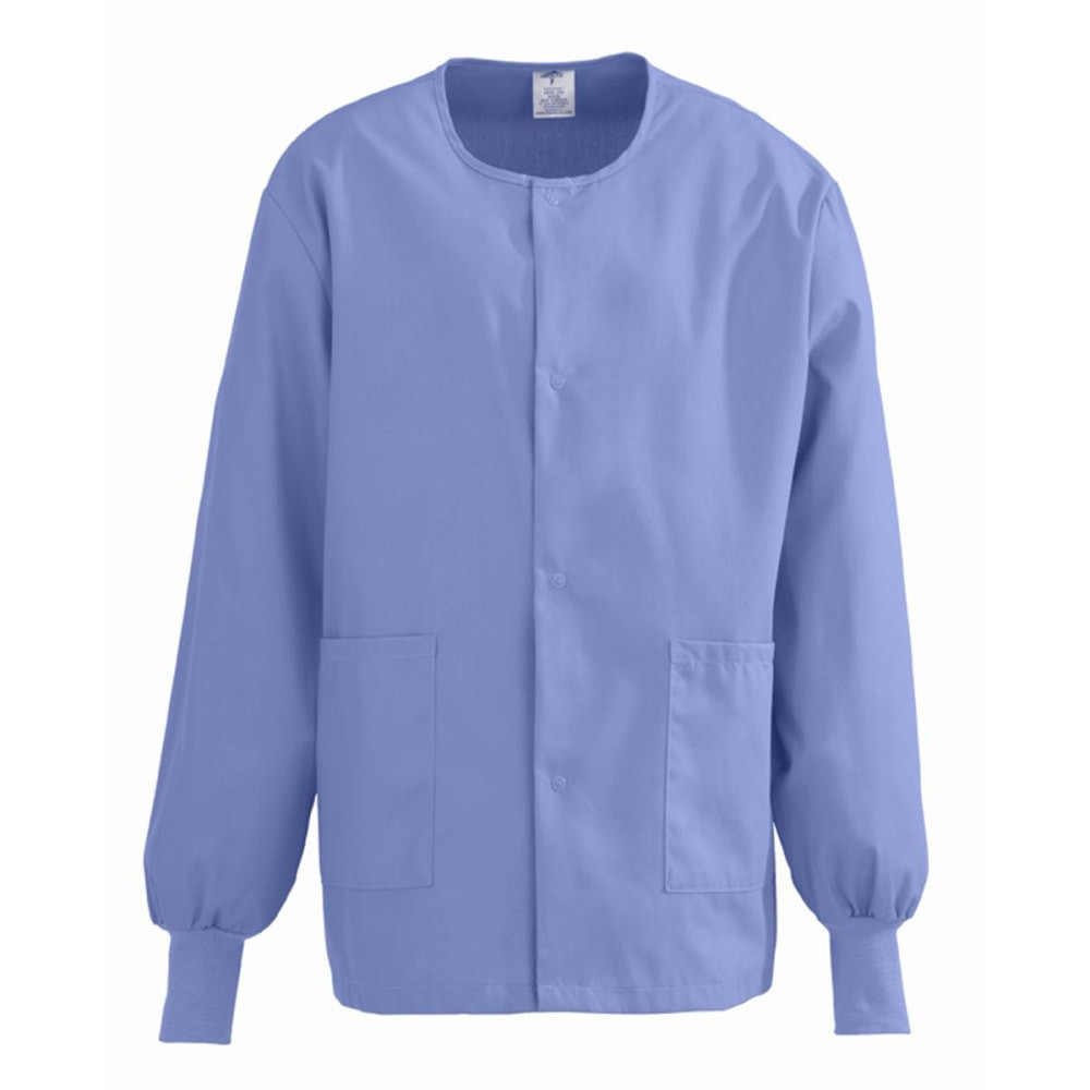 MEDLINE INDUSTRIES, INC. 8832JTH5XL Medline ComfortEase Unisex Warm-Up Scrub Jacket, 5X, Ceil Blue