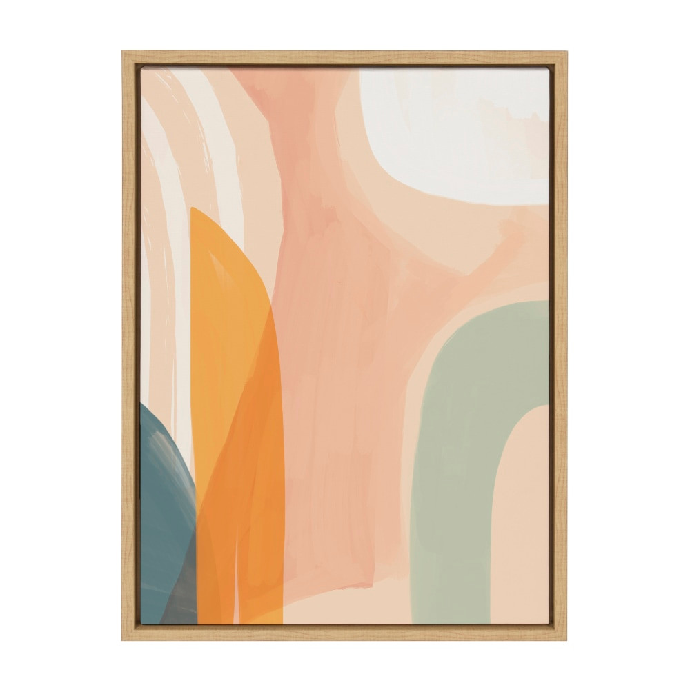 UNIEK INC. 218591 Uniek Kate And Laurel Sylvie Framed Canvas Wall Art, 18in x 24in, Sunrise Over Marrakesh Abstract