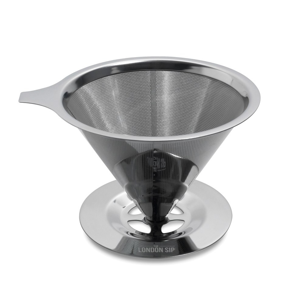 ESCALI CD3 The London Sip 4-Cup Programmable Stainless Steel Coffee Dripper, Silver