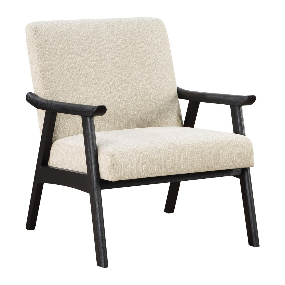 OFFICE STAR PRODUCTS WDN51BK-BY6 Office Star Weldon Accent Armchair, Linen