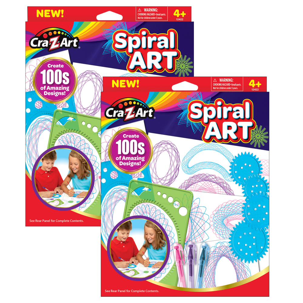 EDUCATORS RESOURCE CZA12422N4-2 Cra-Z-Art Spiral Art Set, Pack Of 2 Sets