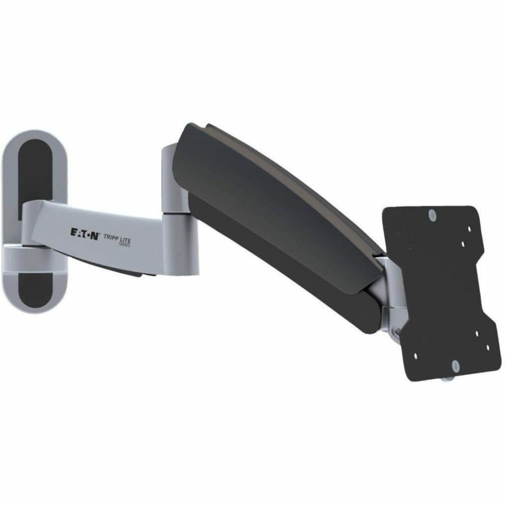 Durable construction. Crafted from high-quality steel, this bracket is designed to securely hold LCD displays ranging from 13in to 27in, supporting a maximum load weight of 14.98 kg. Its robust construction provides a reliable solution for mounting your TV or monitor.  Versatile positioning. With both swivel and tilt adjustments, this wall monitor mount offers a range of positioning options, allowing for optimal viewing angles and enhanced user comfort. Swivel adjustments up to 180 deg. paired with a tilt range of -15 deg. to 15 deg. ensure that the display can be easily adjusted to the viewers preference.  Easy installation. Designed for wall-mountable placement, this monitor arm simplifies the process of installing your display. With leveling adjustments from -2 deg. to 2 deg., it ensures a perfectly level position for your TV or monitor, enhancing your viewing experience.