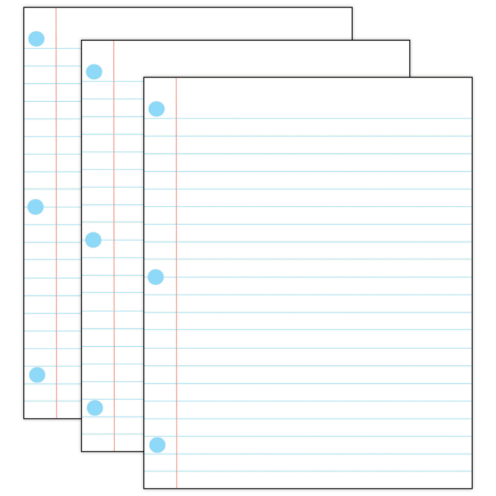 EDUCATORS RESOURCE ASH11305-3 Ashley Productions Large Magnetic Notebook Page, 12in x 15in, Pack Of 3
