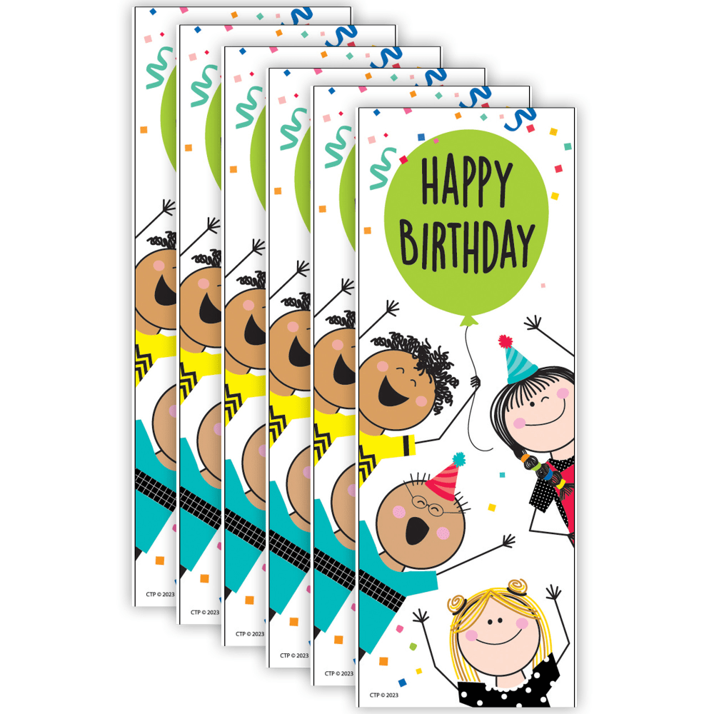 Encourage students to read more with Creative Teaching Press Bookmarks. These bookmarks feature bright designs and messages that inspire learning.  Features bright illustrations and inspiring messages, ideal for younger students.  Hand out at book fairs and read-a-thons, for student reading achievements and more.  Each pack includes 30 bookmarks in 1 design. Sold as 6 packs for a total of 180 bookmarks.