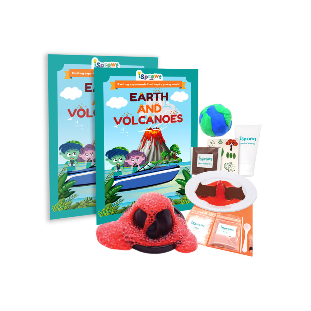 SAUNDERS INDUSTRIES VOL-CLASS iSprowt STEM Science Class Kits, Earth & Volcano, Grades K - 5, Pack Of 20 Kits