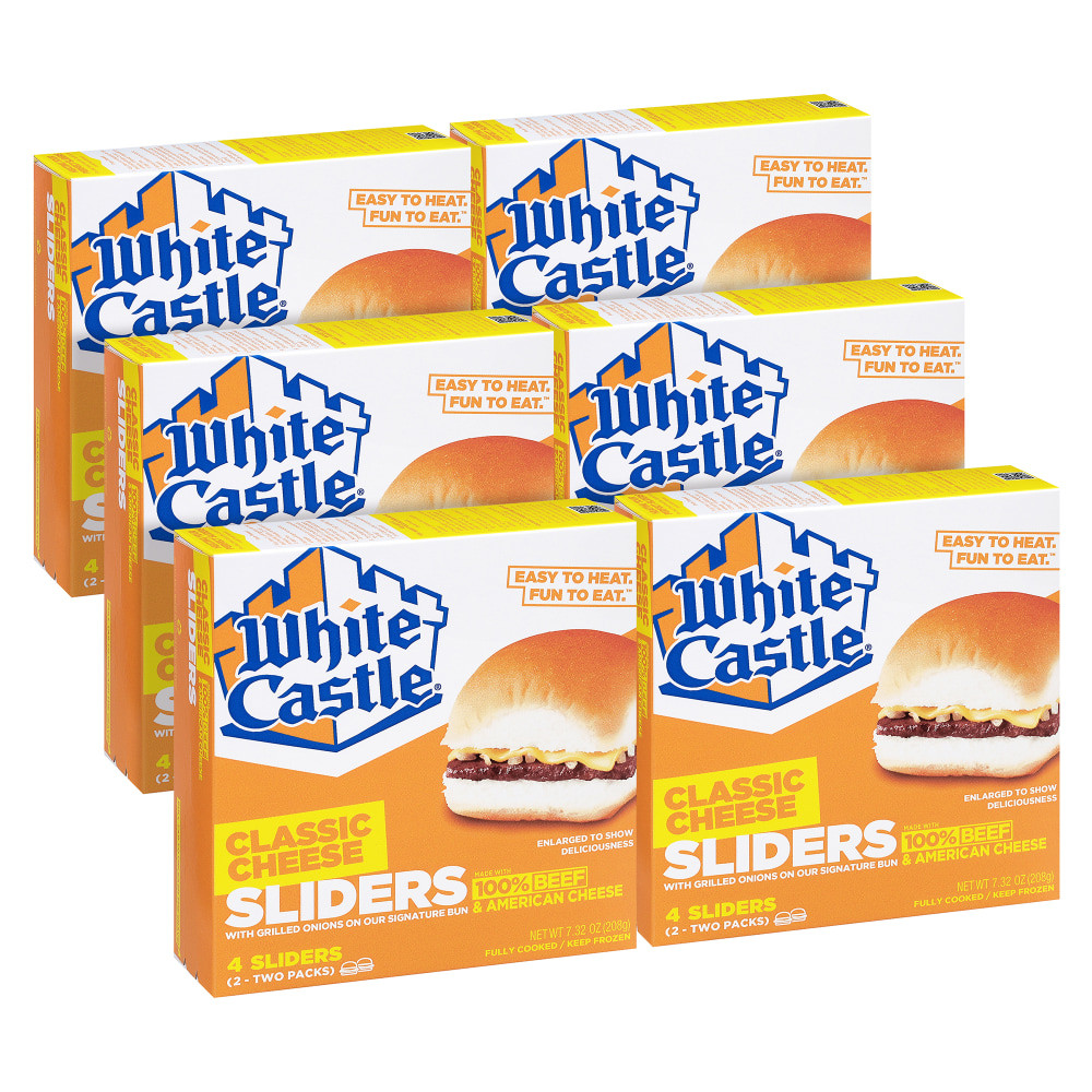 Enjoy your favorite drive-thru snack at home with the White Castle Individually Wrapped Cheeseburger Sliders. They are fully assembled and cooked - simply heat them in the microwave for melty, steamy flavor.  Made with USDA inspected beef, American cheese and a White Castle bakery bun.  Fully cooked and assembled.  Microwaveable for quick heating.