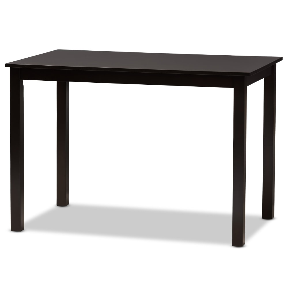 WHOLESALE INTERIORS, INC. 2721-8026 Baxton Studio Eveline Modern Finished Wood Dining Table, 29-1/8inH x 43-5/16inW x 27-9/16inD, Espresso Brown