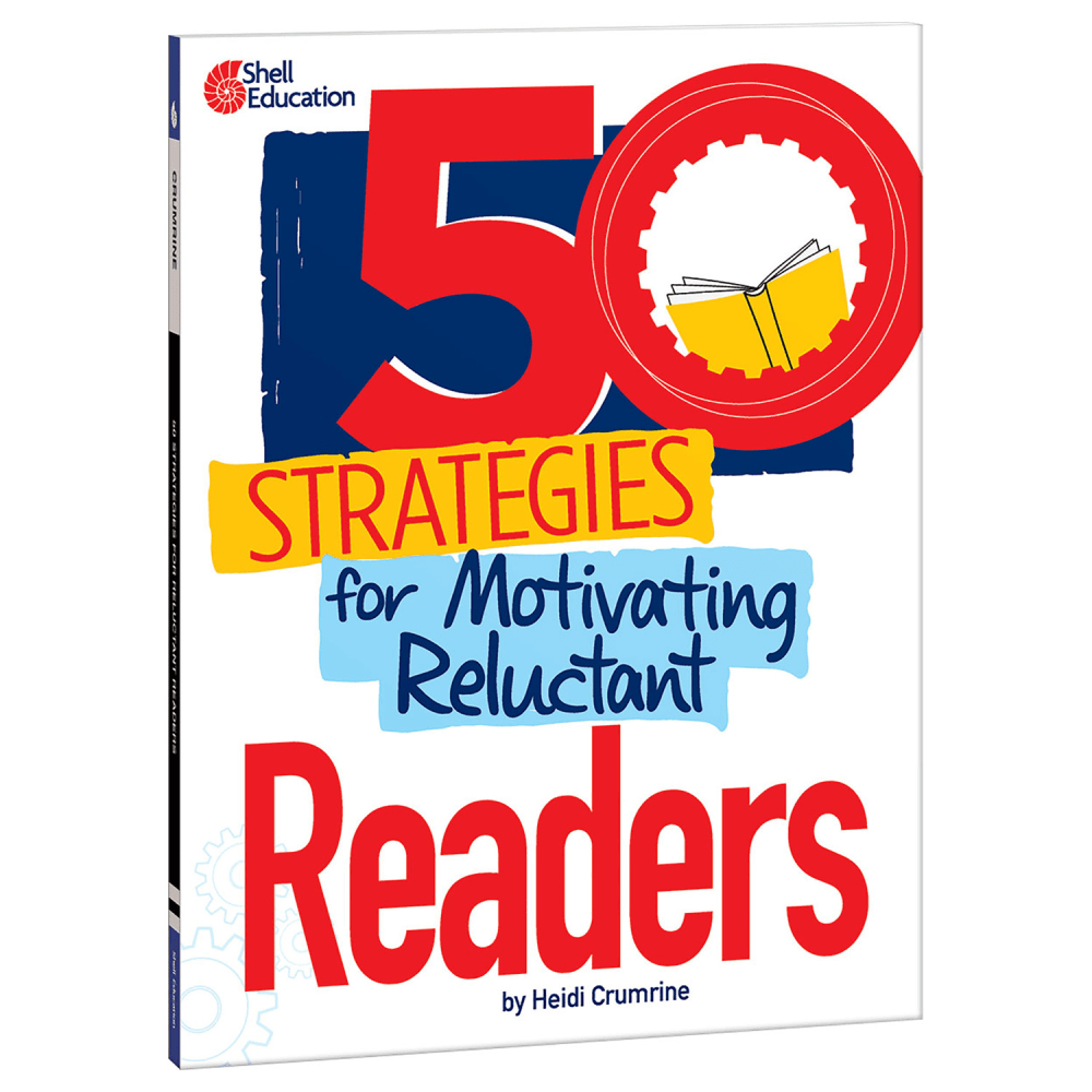 Support struggling readers with the Shell Education 50 Strategies For Motivating Reluctant Readers Book. This book uses classroom strategies and activities to help reluctant readers stay engaged and excited.  Helps reluctant readers stay engaged and excited.  Suitable for use in K to 12 classrooms.