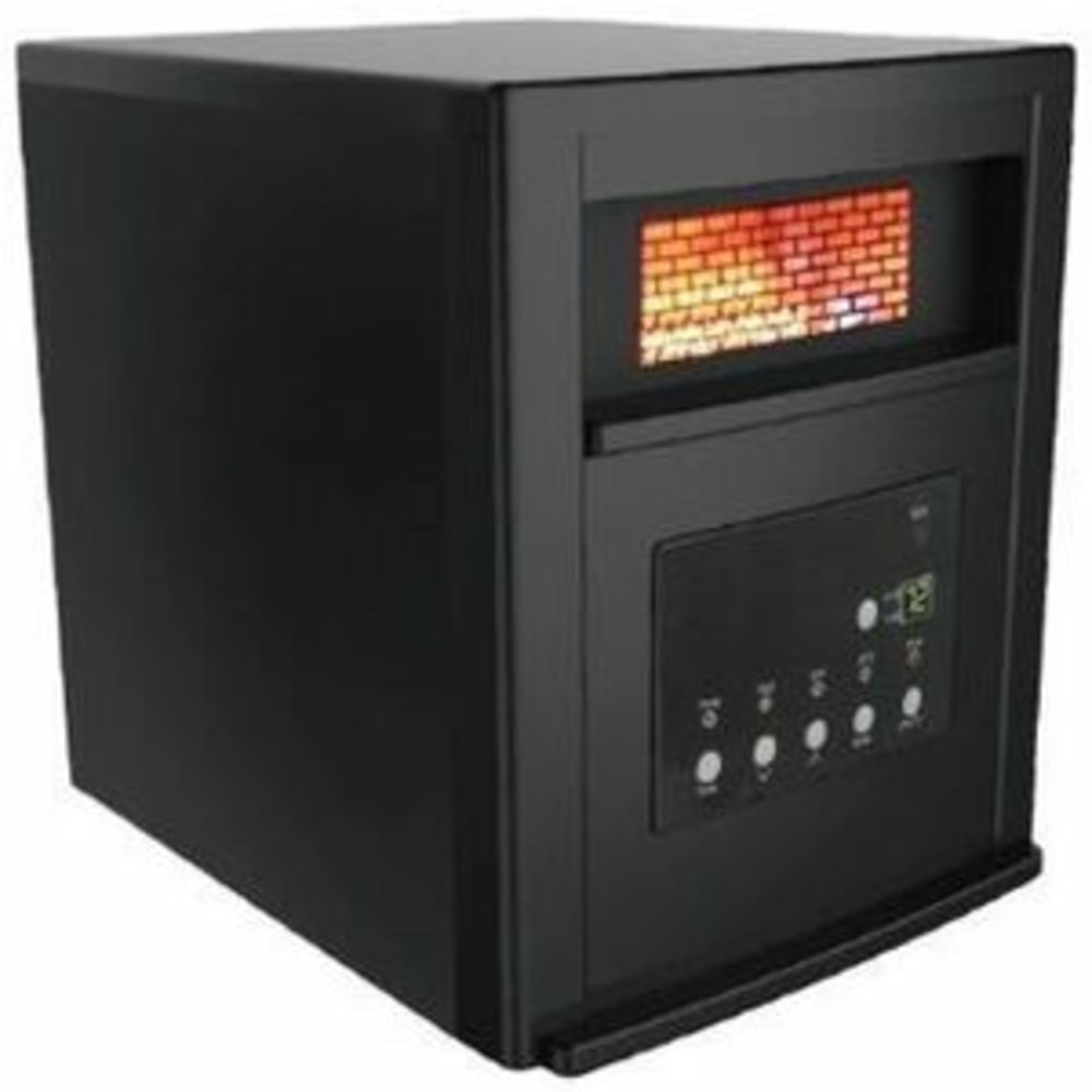 SOURCE NETWORK/LIFESMART KUH15-02 Lifesmart Six Wrapped Element Infrared Heater - Infrared/Quartz - Electric - Electric - 1000 W to 1500 W - 3 x Heat Settings - Timer - 1500 W - 120 V AC - 15 A - Remote Control