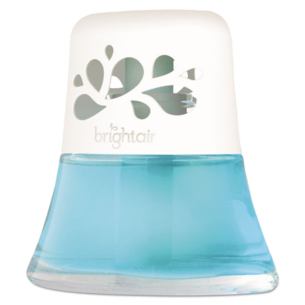 BRIGHT AIR 900115CT Scented Oil Air Freshener, Calm Waters and Spa, Blue, 2.5 oz, 6/Carton