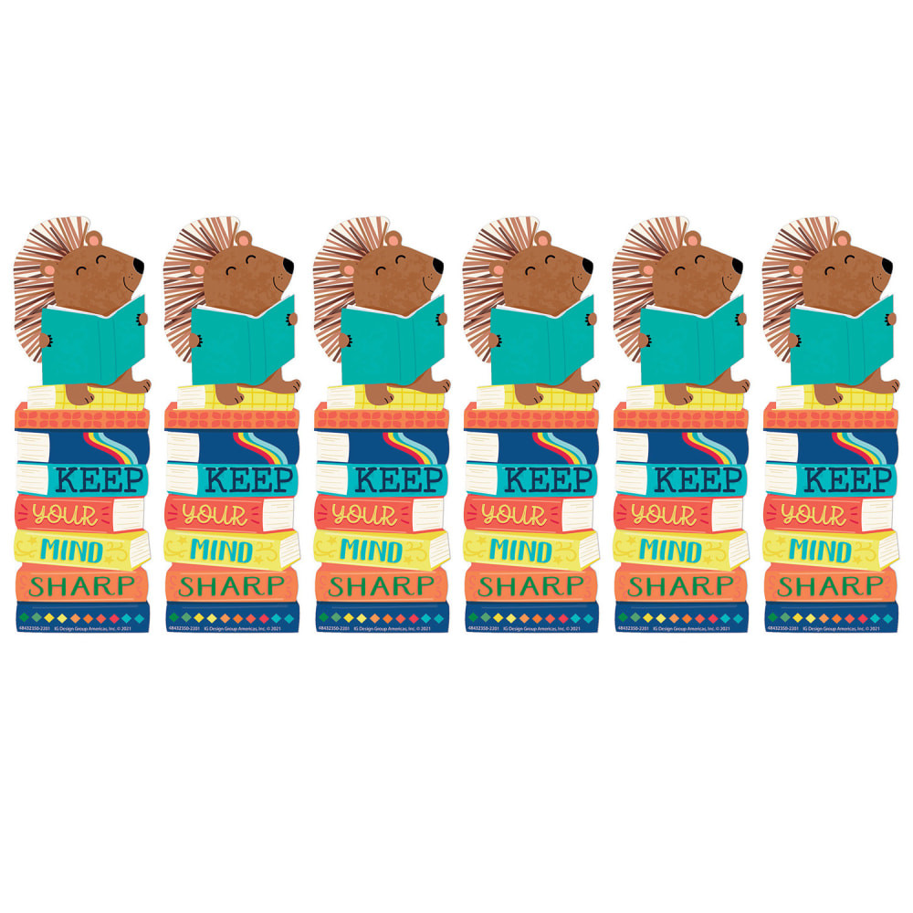 Encourage children to read with fun Eureka Bookmarks that feature their favorite characters. Each bookmark is printed on reusable, heavy weight cardstock for durability.  Use creative bookmarks to encourage a love of reading in children.  Printed on reusable, heavy weight cardstock.  Each pack includes 36 bookmarks. Sold as 6 packs for a total of 216 bookmarks.