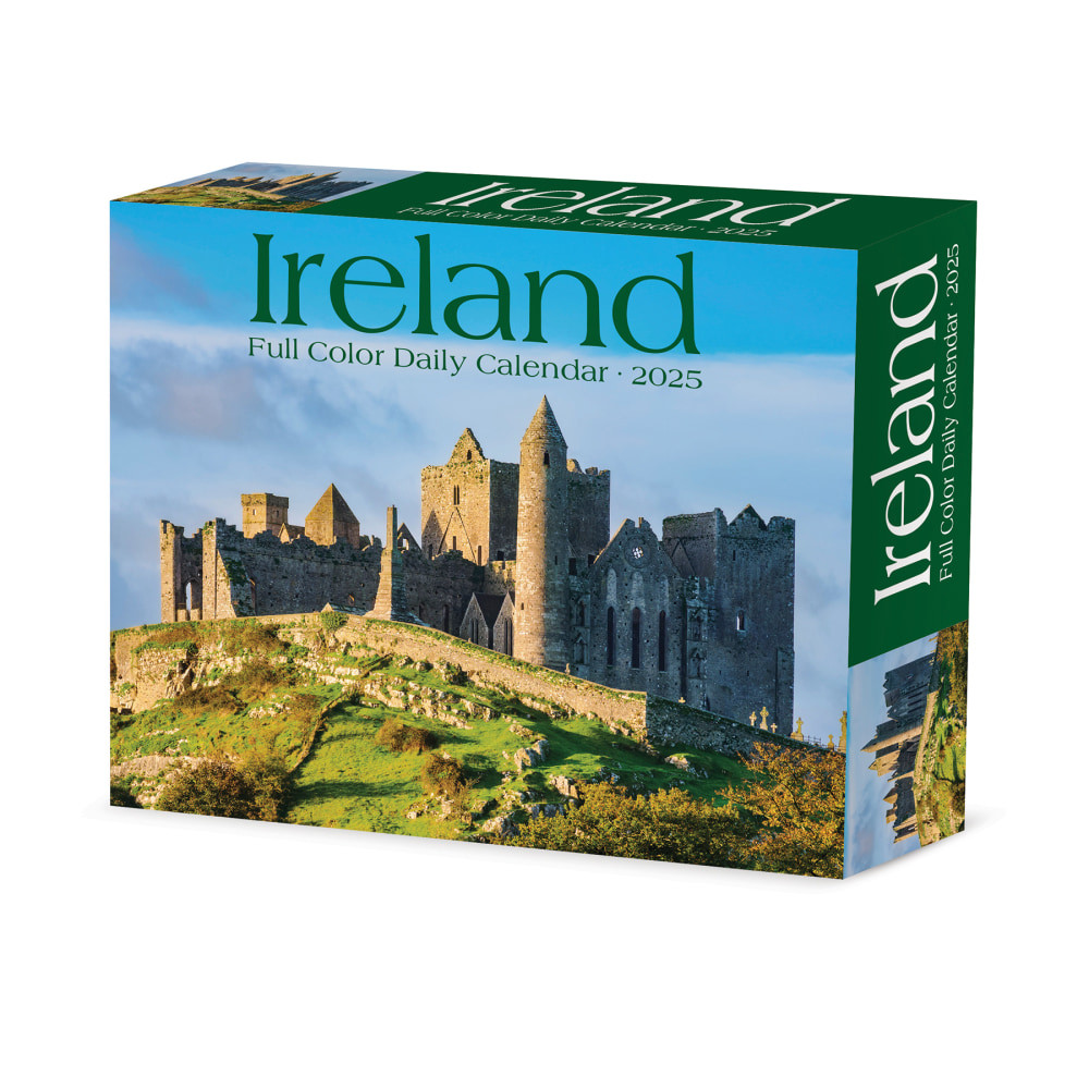 WILLOW CREEK PRESS 40881 2025 Willow Creek Press Daily Desk Box Calendar, Travel, 5-1/2in x 6-1/4in, Ireland, January To December, 40881