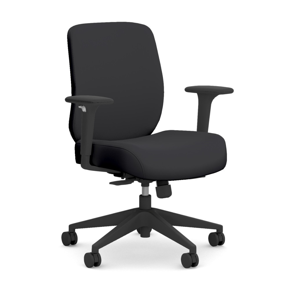 HNI CORPORATION HPTCC2-T1UU.BLK.SX59 HON Altern Vinyl Low-Back Task Chair, Black