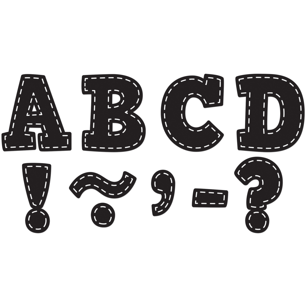 ARTHUR SCHUMAN INC. TCR77309 Teacher Created Resources Magnetic Letters, 3in, Black Stitch Bold Block ARTHUR SCHUMAN INC. TCR77309 Teacher Created Resources Magnetic Letters, 3in, Black Stitch Bold Block
