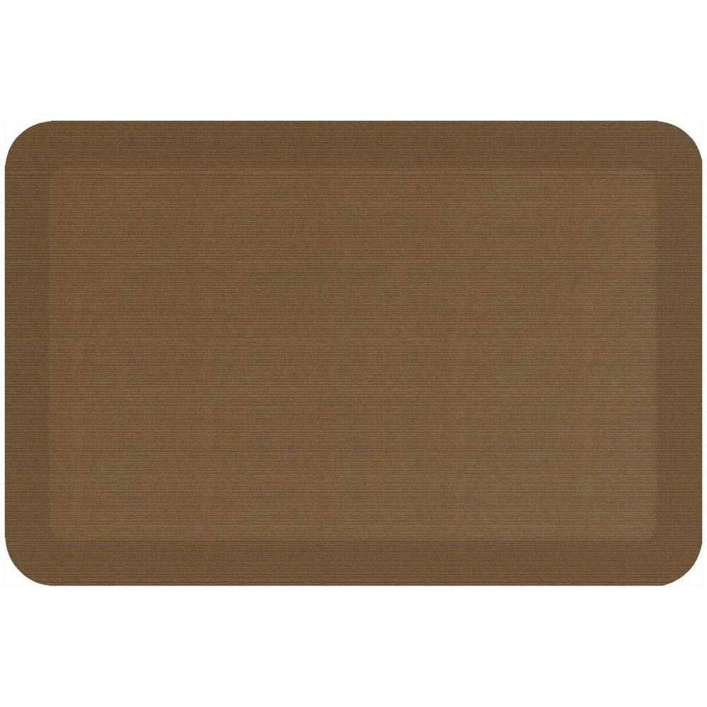 LETs GEL, INC. 108-23-2030-5 GelPro Designer Comfort Polyurethane Anti-Fatigue Mat For Hard Floors, 20in x 30in, Grasscloth Khaki