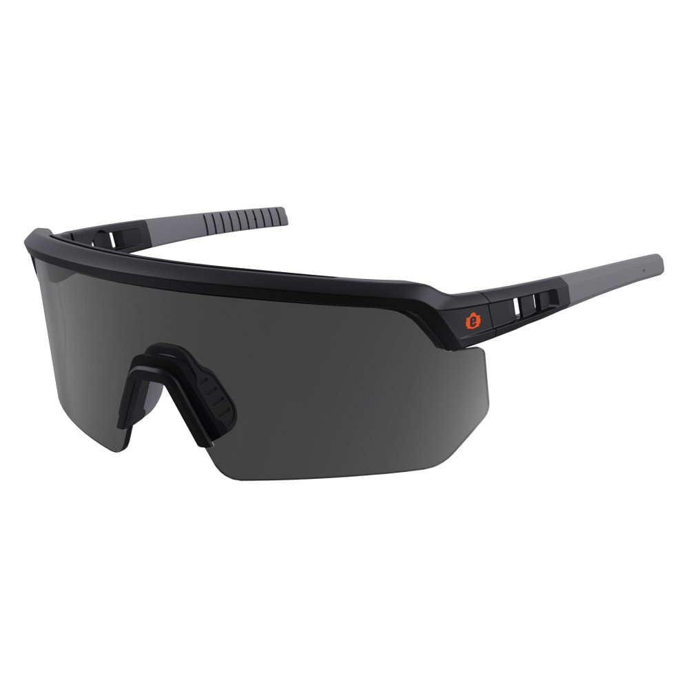 ERGODYNE CORPORATION 55063 Ergodyne Skullerz AEGIR-AFASPZ Anti-Scratch And Enhanced Anti-Fog Safety Glasses, 1 Size, Matte Black/Smoke Lens