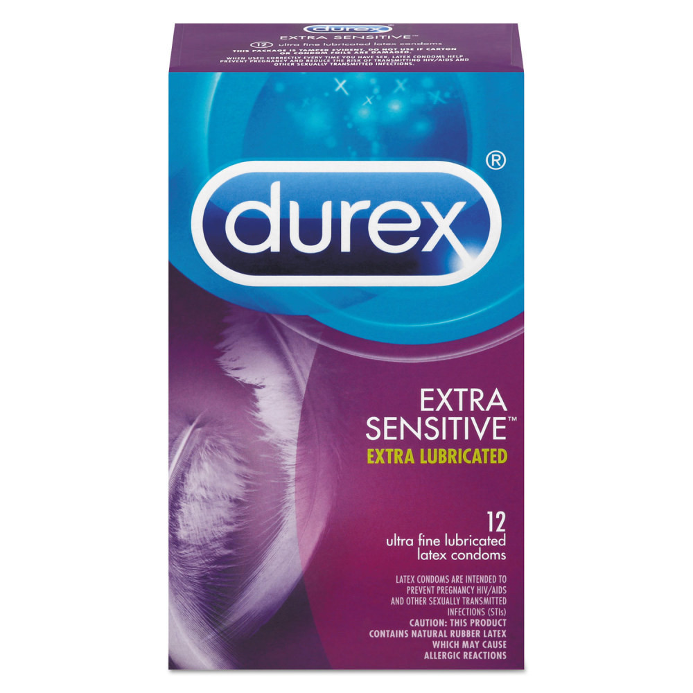 RECKITT BENCKISER 02340-30271 Durex Extra Sensitive Condom, Natural, 18 Dozen/Carton