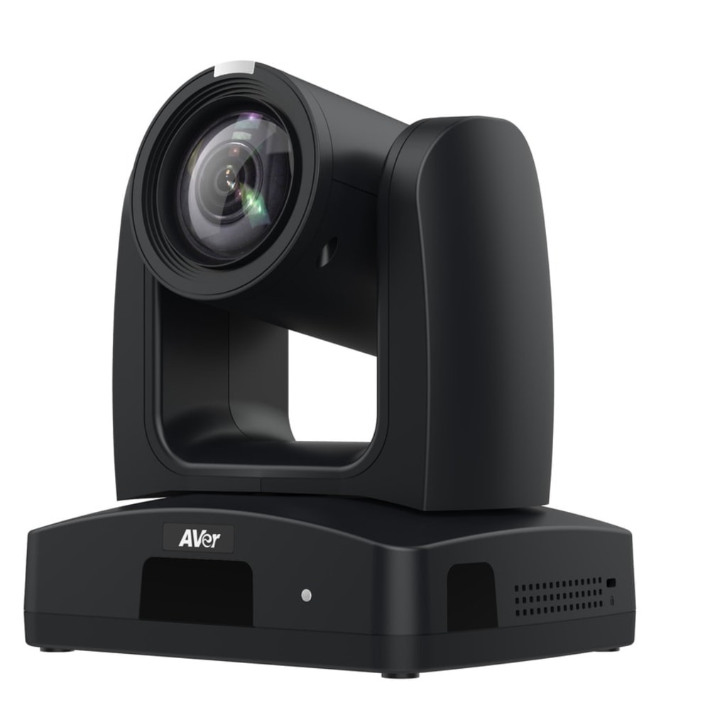 Capture lectures, sermons, training sessions and more with this AVer 8-Megapixel Indoor 4K Network Camera. The camera offers plenty of exciting features, allowing you to track presenters, set up preset zones and more. The 8-megapixel camera provides a clear view, making it great for professional presentations.  8-megapixel camera provides stunning, 4K UHD resolution.  12x optical and digital zoom to capture what you need.  Presenter Tracking helps capture each interaction with full- or half-body shots and allows you to simply click to track and use a remote or Web UI to follow an additional presenter.  Zone Tracking lets you create preset zones for video focused on content and enhance the capture of content on multiple displays.  Hybrid Mode automatically switches between Presenter and Zone modes, combining the best features for flexibility.  Wide Dynamic Range (WDR) camera offers special algorithms to help balance dark and bright lighting to create a clear image.  Tally Light provides an illuminated red light for whatever camera is active if you are managing multi-camera live video productions.  Offers 3G-SDI/HDMI/IP/USB output, PoE+, Visca control and is compatible with popular video platforms.  Comes with a ceiling mount.  Backed by the manufacturers 1-year limited warranty.  Black for a bold look.