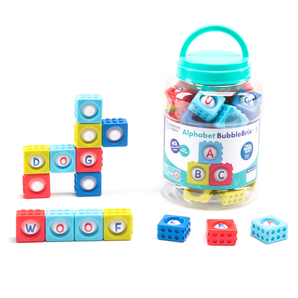 EDUCATIONAL INSIGHTS EI-2598  Alphabet BubbleBrix, Multicolor