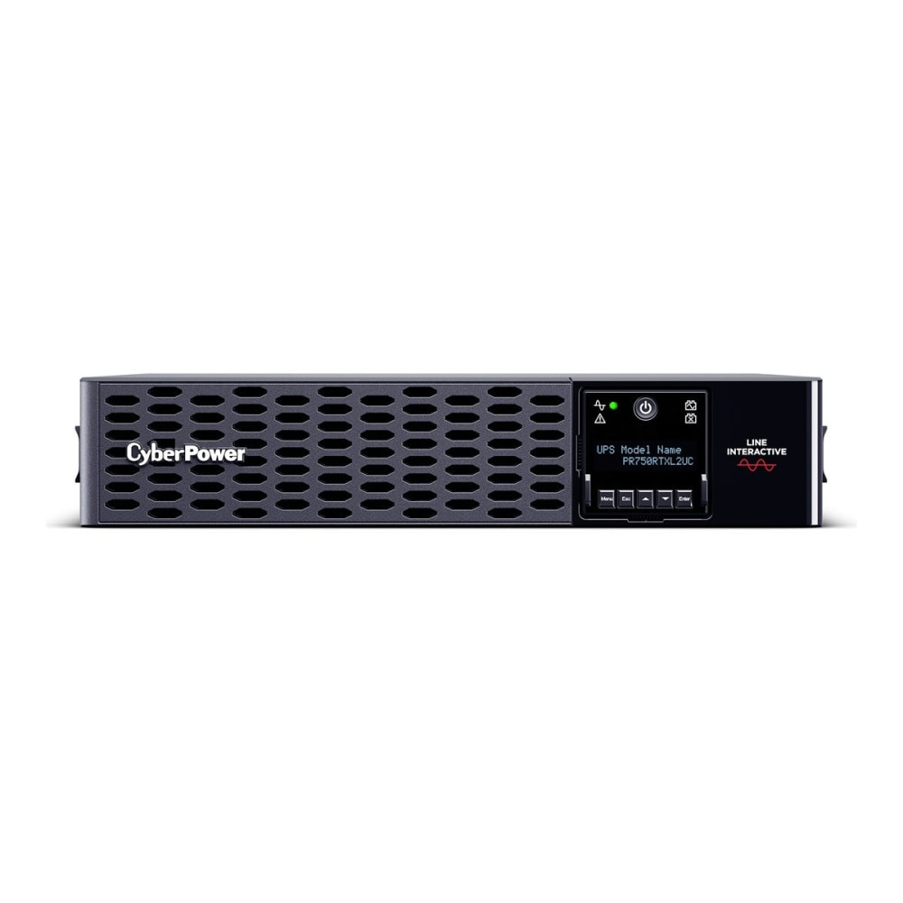 CYBERPOWERPC PR750RTXL2UC CyberPower Smart App Sinewave PR750RTXL2UC 750VA Rack/Tower UPS - 2U Rack/Tower - AVR - 3 Hour Recharge - 11.30 Minute Stand-by - 120 V AC Input - 100 V AC, 110 V AC, 120 V AC, 125 V AC Output - Sine Wave - Serial Port - USB