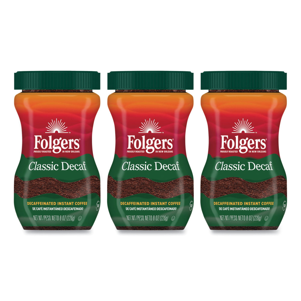 THE J.M. SMUCKER COMPANY 2550020630 Folgers Classic Instant Coffee Crystals, 8 Oz
