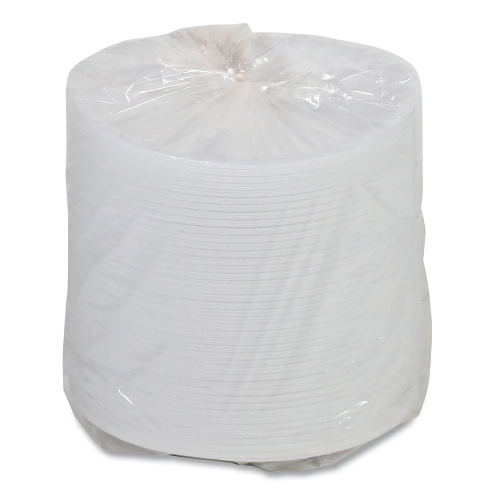 PACTIV CORP 0TH100090000 Pactiv Evergreen Placesetter Satin Non-Laminated Foam Dinnerware, Plate, 9in, White, Carton Of 500 Plates