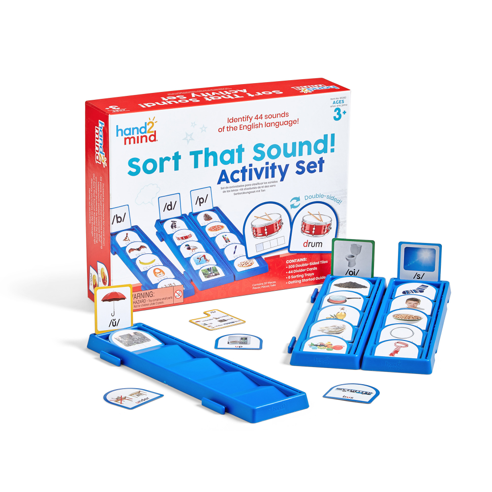 LEARNING RESOURCES, INC. HTM95382 Hand2Mind Sort That Sound! Activity Set