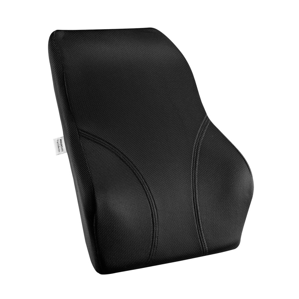 TRANSFORM PARTNERS LLC MI-1106 Mount-It! Ergo Collection Full Back Cushion, 18-1/2inH x 16-3/16inW x 4-3/4inD, Black