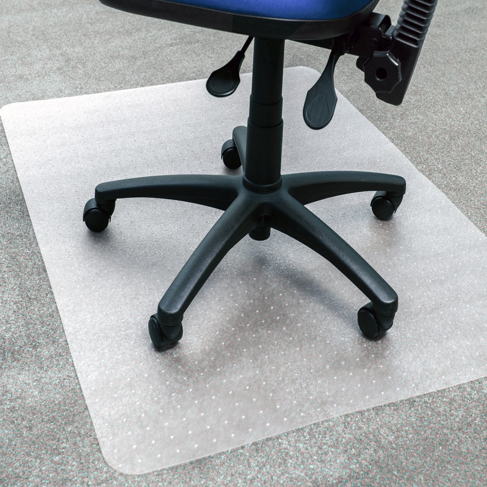 FLOORTEX NRCMFLFG0004  Ecotex BioPVC Chair Mat For Carpet, 60in x 46in, Clear