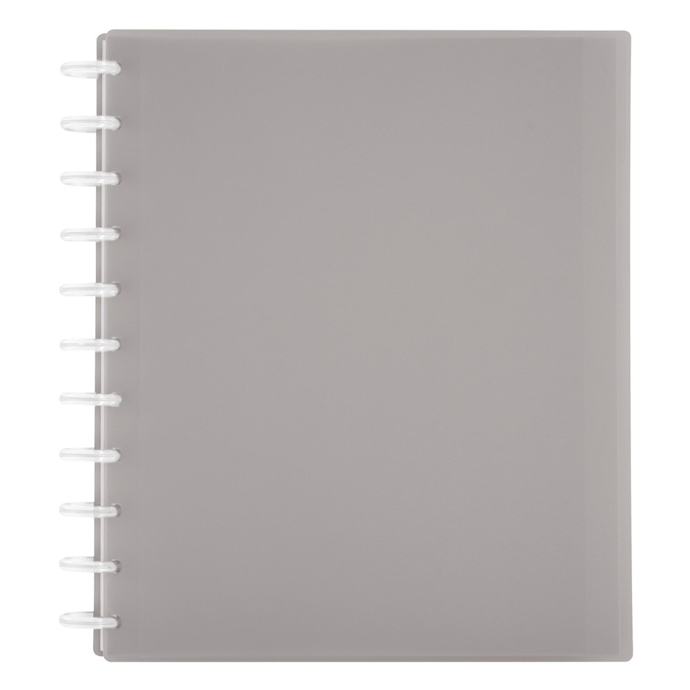 Maintain organized notes for your work or school with help from this notebook, which includes dividers with pockets for loose pages. This note-taking system makes it easy to add, remove and rearrange pages as needed.  Poly cover helps protect your notes.  This premium note-taking system comes with 75 narrow ruled pages.  Includes narrow-ruled and undated monthly calendar pages.  Letter-size notebook features 11 discs.  Adhesive tab labels make it easy to flip open to the section you need and change your subject as needed.  3 pocket dividers separate the notebook into separate sections.  Refill pages available (sold separately).  Refillable - designed to be used repeatedly, helping you avoid single-use disposables and potentially save money.
