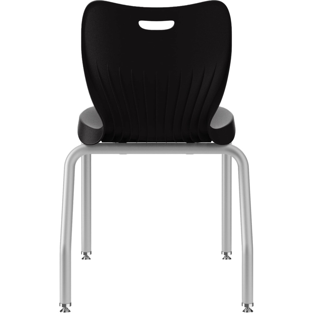 HNI CORPORATION HSS4L-18B.E.ON.PLAT HON SmartLink 4-Leg Chairs, Onyx/Platinum, Set Of 4 Chairs