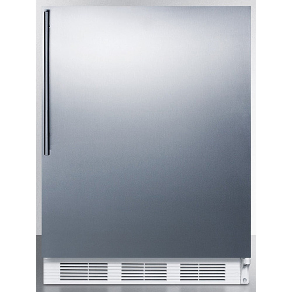 FELIX STORCH, INC. CT661WSSHVADA Summit Appliances 5.1 Cu. Ft. Compact Refrigerator/Freezer, Silver