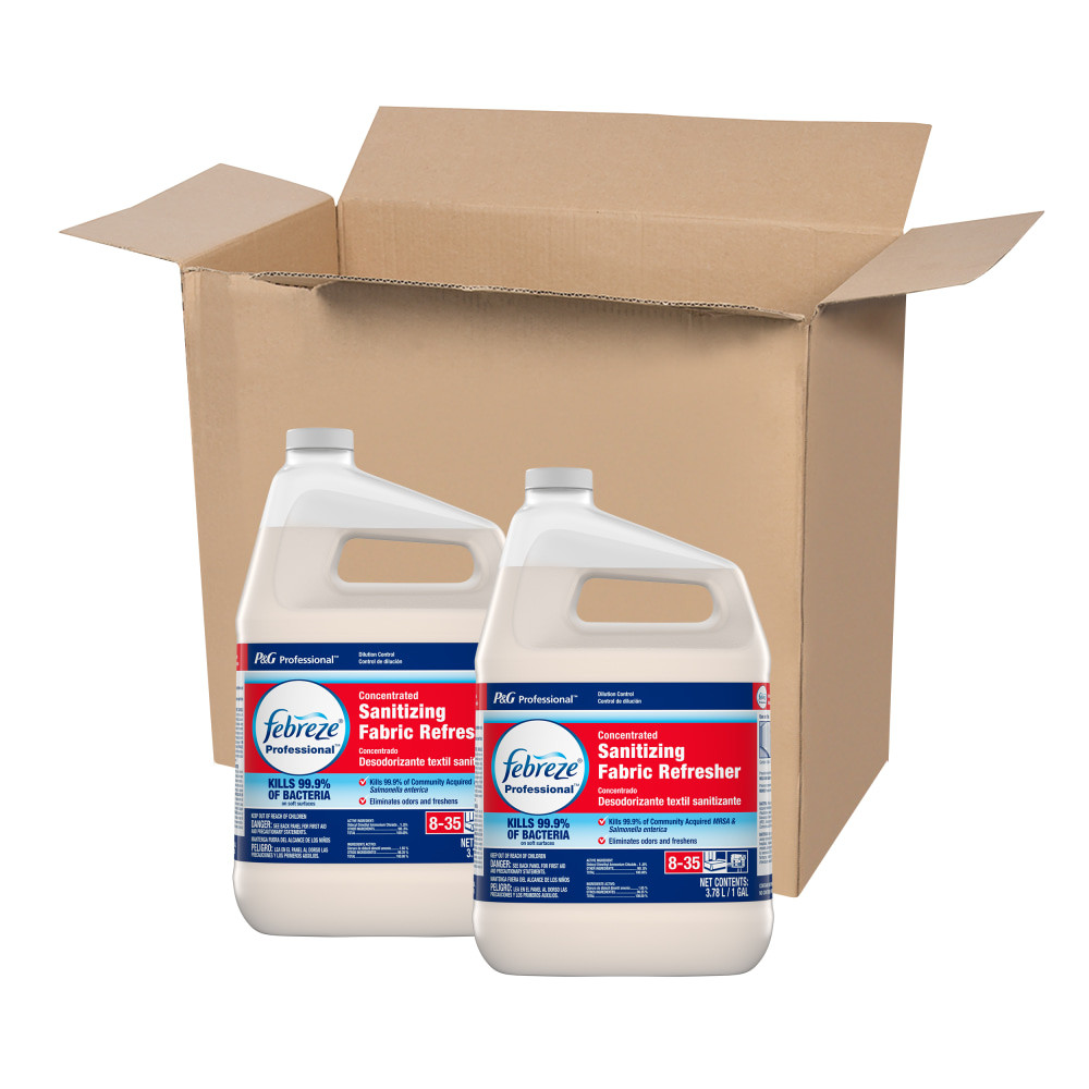 THE PROCTER & GAMBLE COMPANY 3700072135 Febreze Professional Sanitizing Fabric Refresher, Fresh Scent, Concentrated, 1 Gallon, Case Of 2 Bottles
