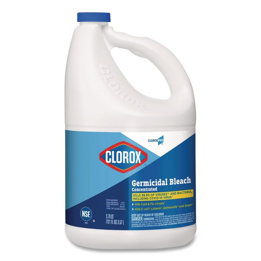 CLOROX SALES CO. 30966EA CloroxPro Concentrated Germicidal Bleach, Regular, 121 oz Bottle