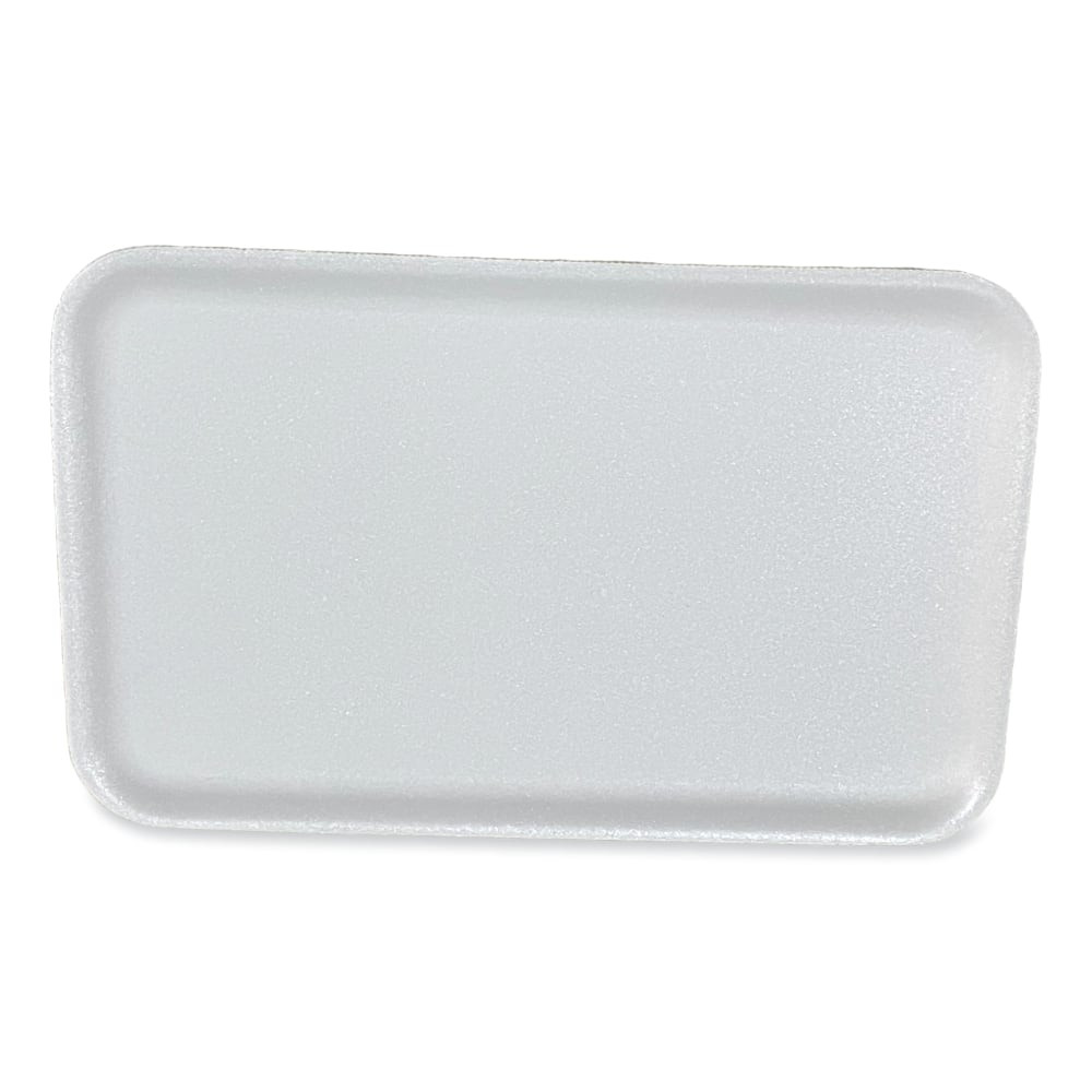 LAGASSE, INC. 16SWH GEN Meat Trays, #16S, 3/16inH x 11-11/16inW x 7-1/4inD, White, Pack Of 250 Trays