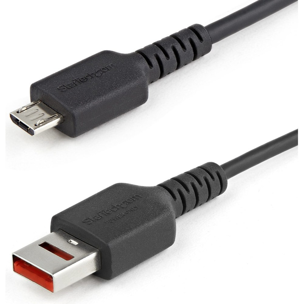 STARTECH.COM USBSCHAU1M  3ft (1m) Secure Charging Cable, USB-A to Micro USB Data Blocker Charge-Only Cable, Charger Adapter Cable for Phone/Tablet - 3ft USB-A to Micro-B Secure Charging Data Blocker Adapter Cable - Prevents data theft/spyware/malware