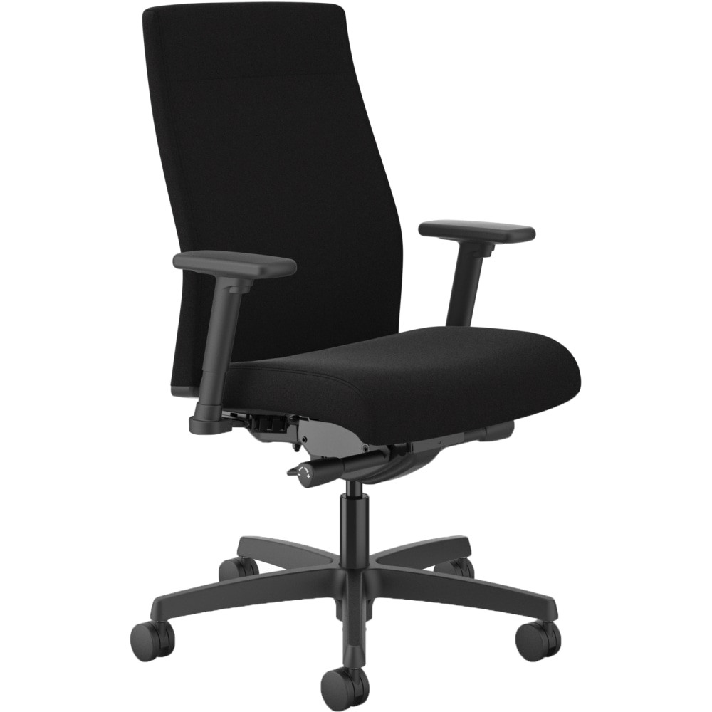 HNI CORPORATION HONI2U2AHCU10TK HON Ignition Ergonomic Fabric Mid-Back Task Chair, Black