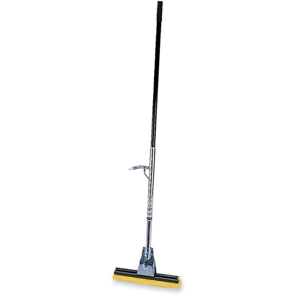 RUBBERMAID RCP6435BZECT  Commercial 12in Head Steel Sponge Mop - 12in Width Cellulose Head Steel Handle - Refillable - Bronze - 6 / Carton