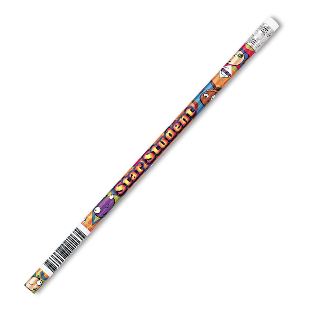ROSE MOON, INC. JRM2113G J.R. Moon Pencil Co. Pencils, HB #2/Medium, Star Student, Multicolor, Pack Of 144 Pencils