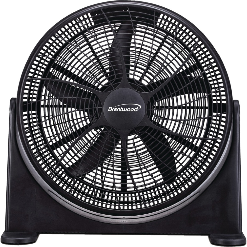 BRENTWOOD APPLIANCES, INC. F-20BKR Brentwood Kool Zone F-20BKR 20in High-Velocity Fan - 20in Fan Diameter - 3 Speed - Air Circulation, Adjustable Tilt Head, Carrying Handle - Black
