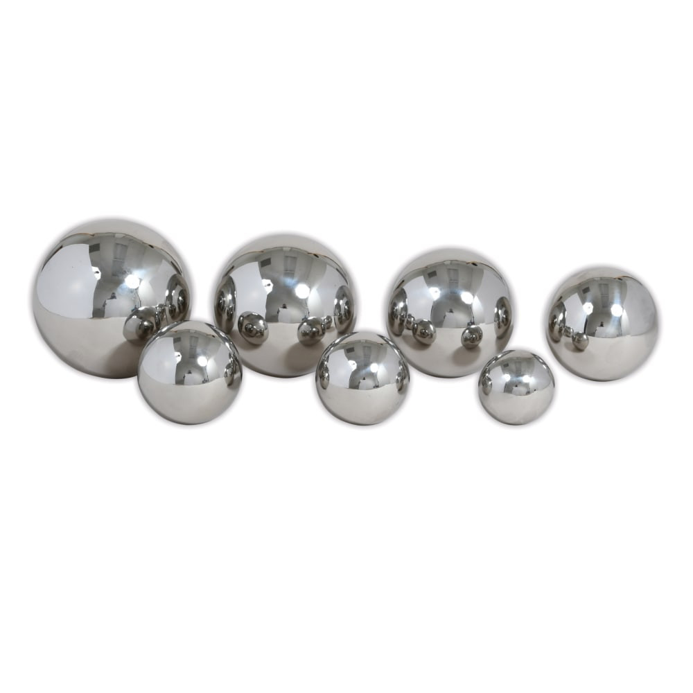 The TickiT Sensory Reflective Sound Balls are a multi-sensory learning toy. These stainless-steel balls each produce a different sound when shaken and a different movement when rolled.  Made of stainless steel for durability.  Reflective mirror surfaces help grab kids attention.  Includes 7 differently sized spheres that each produce a different sound when shaken and a different movement when rolled.  Diameters between 1-15/16in and 4in.  Suitable for kids aged 12 months+.