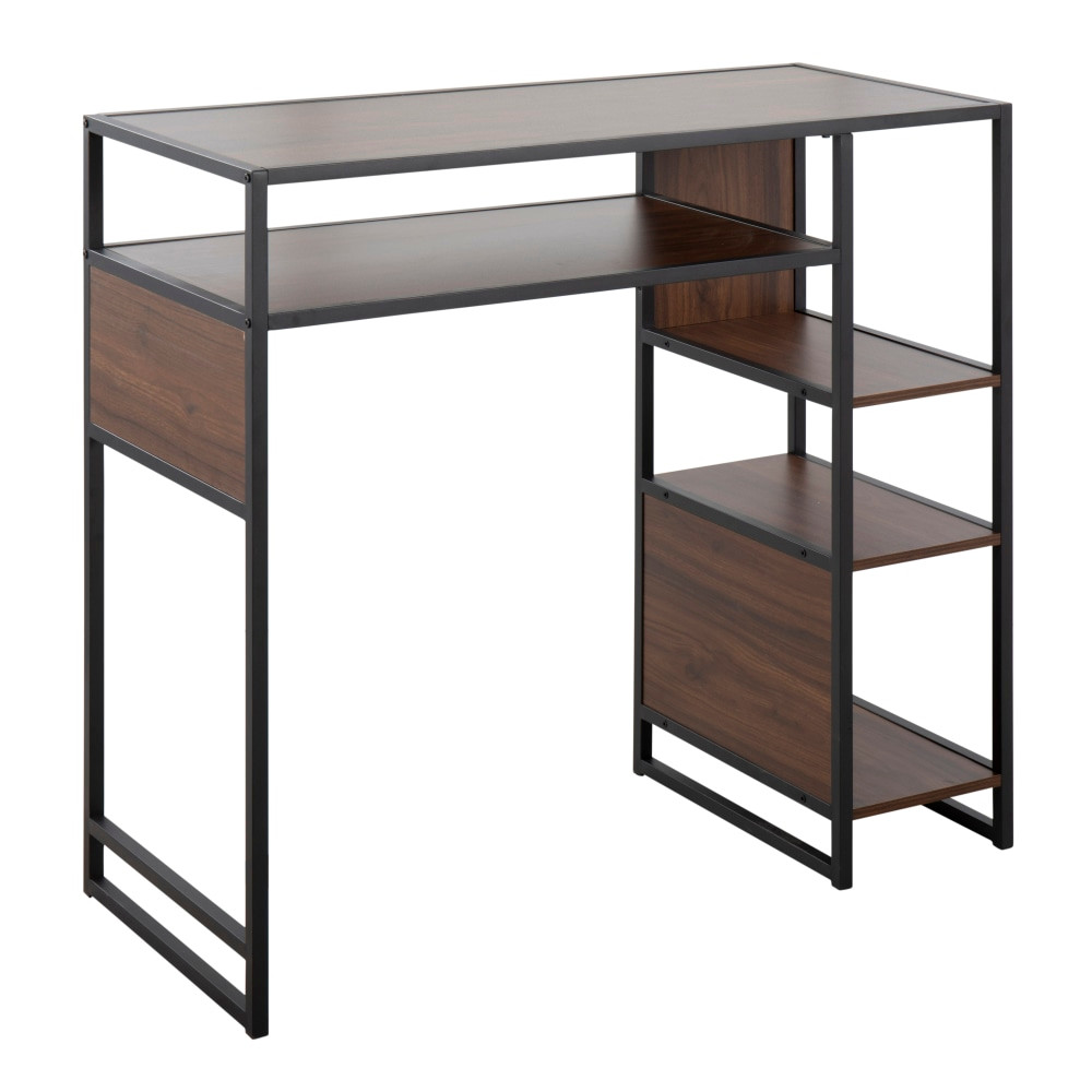 Create a great conversation space with the LumiSource Display Farmhouse Metal/Wood Bar-Height Table With Storage Space. This bar-height table features open shelves to help you store accessories or display decoratives. The unit is made of metal and wood for lasting strength.  Metal and wood construction.  Open wood shelves.  Bar-height size.  Backed by the manufacturers 1-year limited warranty.  Antimicrobial is an agent that kills microorganisms or stops their growth.